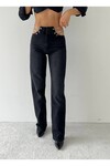 JDR Bel Zincir Detaylı Boru Paça Kadın Jean Pantolon